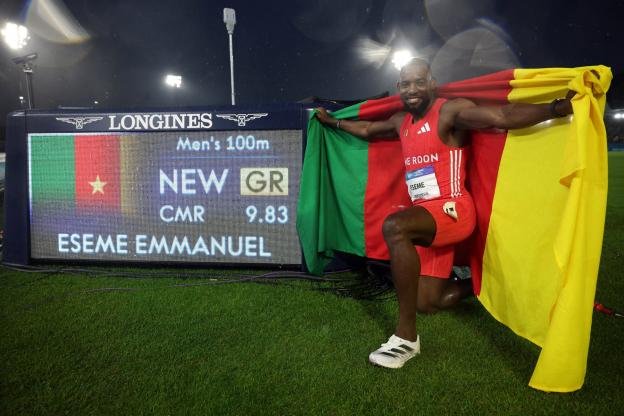 Emmanuel Eseme bat le record du Cameroun à Rome
